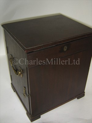 Lot 205 - AN EARLY 19TH-CENTURY MAHOGANY MEDICINE CHEST...