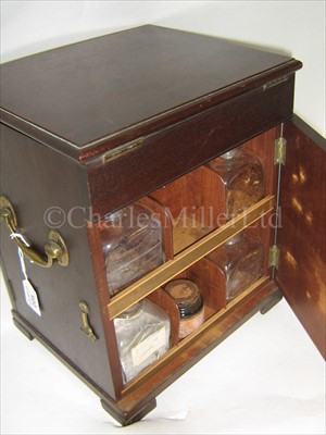 Lot 205 - AN EARLY 19TH-CENTURY MAHOGANY MEDICINE CHEST...