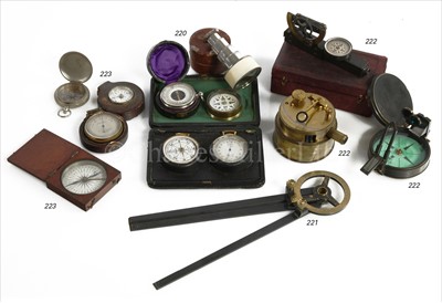 Lot 220 - A COLLECTION OF POCKET INSTRUMENTS<br/>comprising...