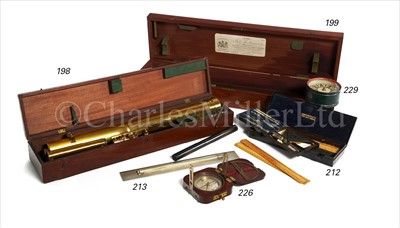Lot 226 - A 19TH-CENTURY SURVEYING COMPASS BY JAMES...