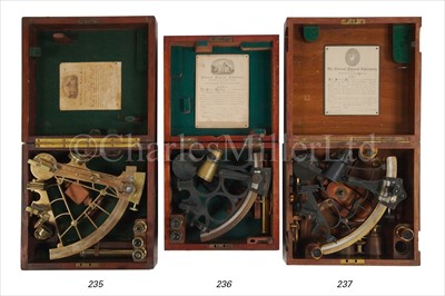 Lot 236 - A 6IN. RADIUS MATES-PATTERN SEXTANT BY HENRY...