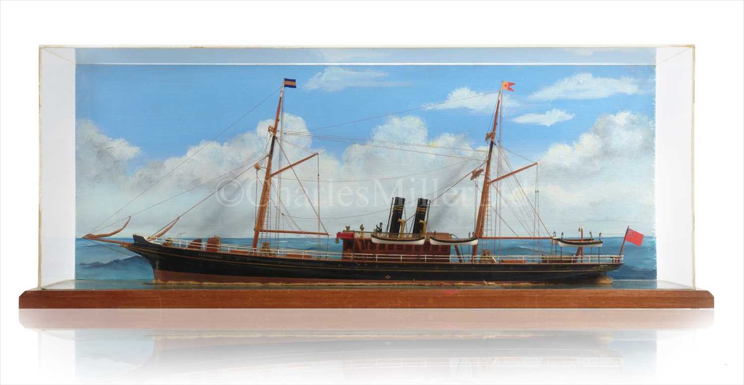 Lot 246 - A 19TH-CENTURY WATERLINE MODEL OF THE S.S....