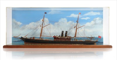 Lot 246 - A 19TH-CENTURY WATERLINE MODEL OF THE S.S....