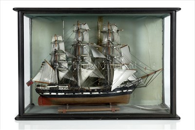 Lot 247 - A MID 19TH-CENTURY SAILOR'S MODEL OF THE...