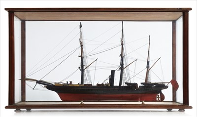 Lot 249 - A 19TH-CENTURY SAILOR'S MODEL OF A P & O...