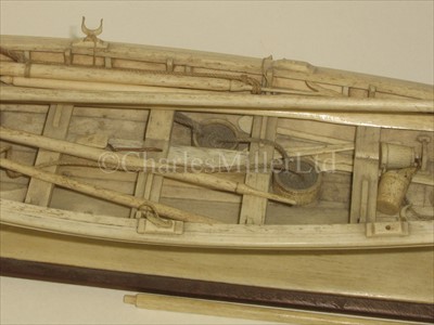 Lot 256 - A FINE 19TH-CENTURY BONE MODEL OF A NANTUCKET...