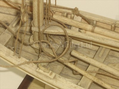 Lot 256 - A FINE 19TH-CENTURY BONE MODEL OF A NANTUCKET...