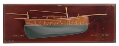 Lot 266 - A 5/8IN.: 1' SCALE HALF-MODEL OF THE FALMOUTH...