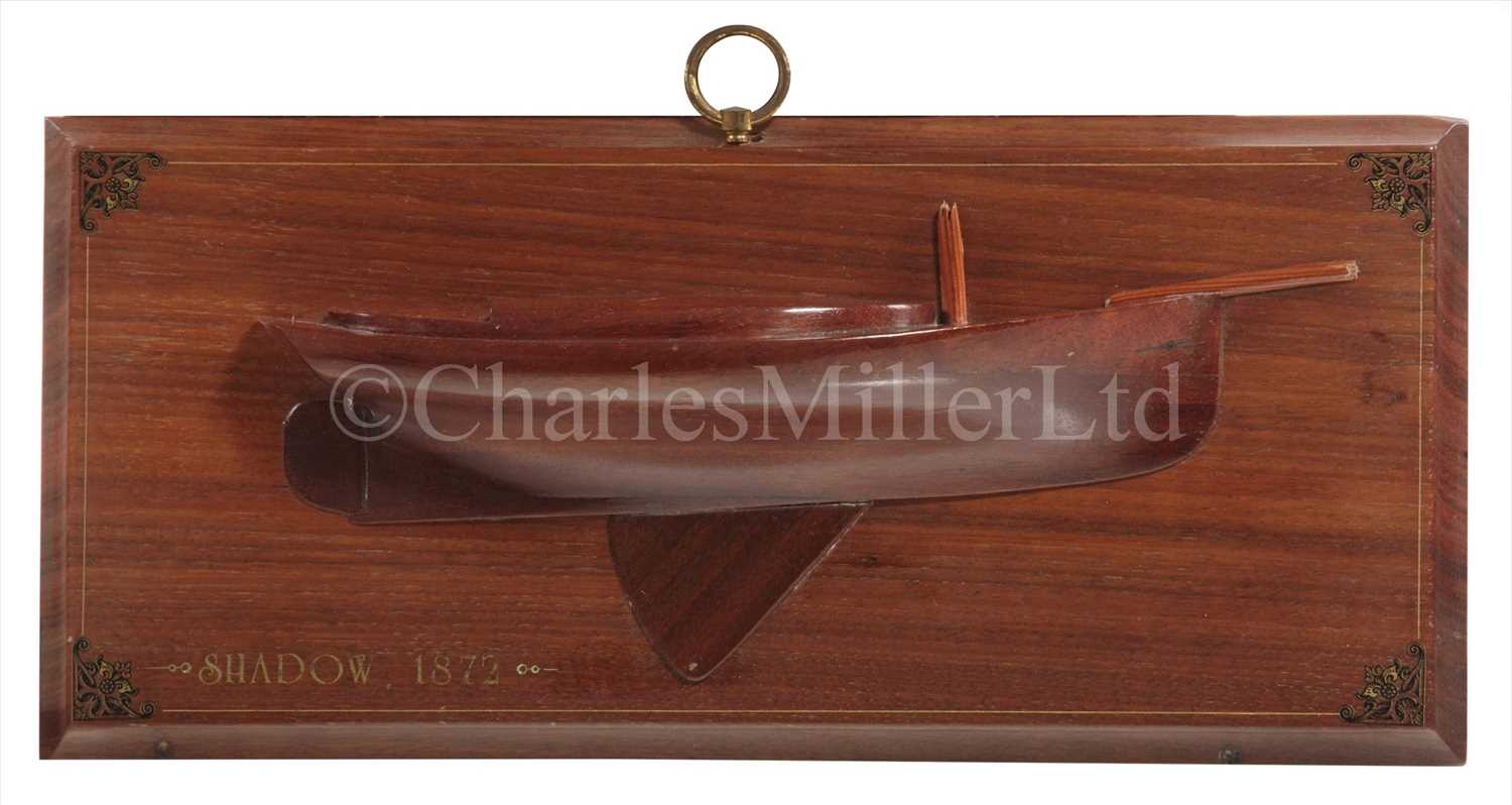 Lot 269 - A HALF-BLOCK MODEL OF THE SAILING YACHT...