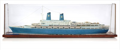 Lot 272 - A TRAVEL AGENT'S WATERLINE MODEL FOR THE M/N...