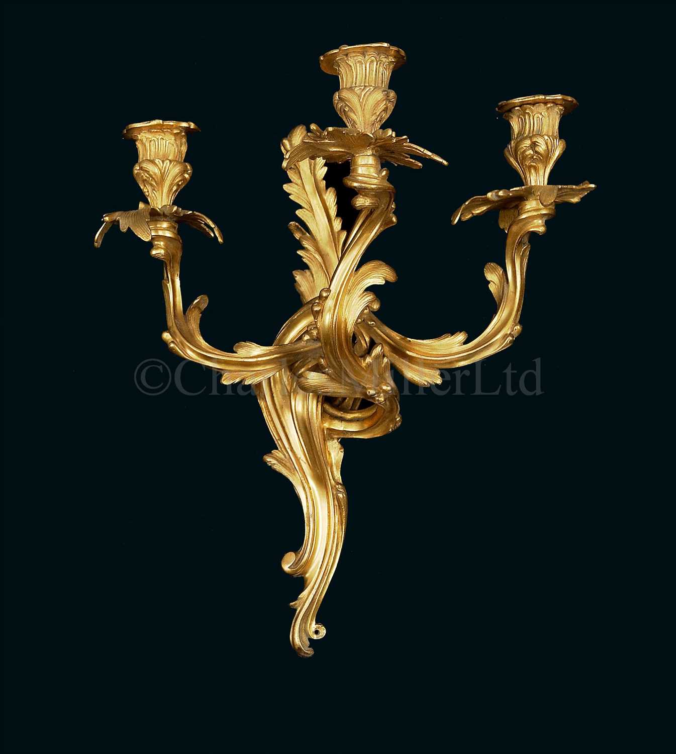 Lot 192 - R.M.S. OLYMPIC: A BAROQUE-STYLE THREE-LAMP...