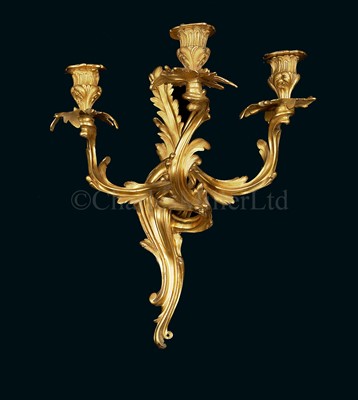 Lot 192 - R.M.S. OLYMPIC: A BAROQUE-STYLE THREE-LAMP...