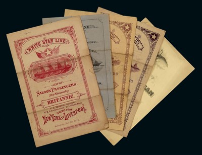 Lot 196 - A COLLECTION OF RARE 19TH-CENTURY PASSENGERS...