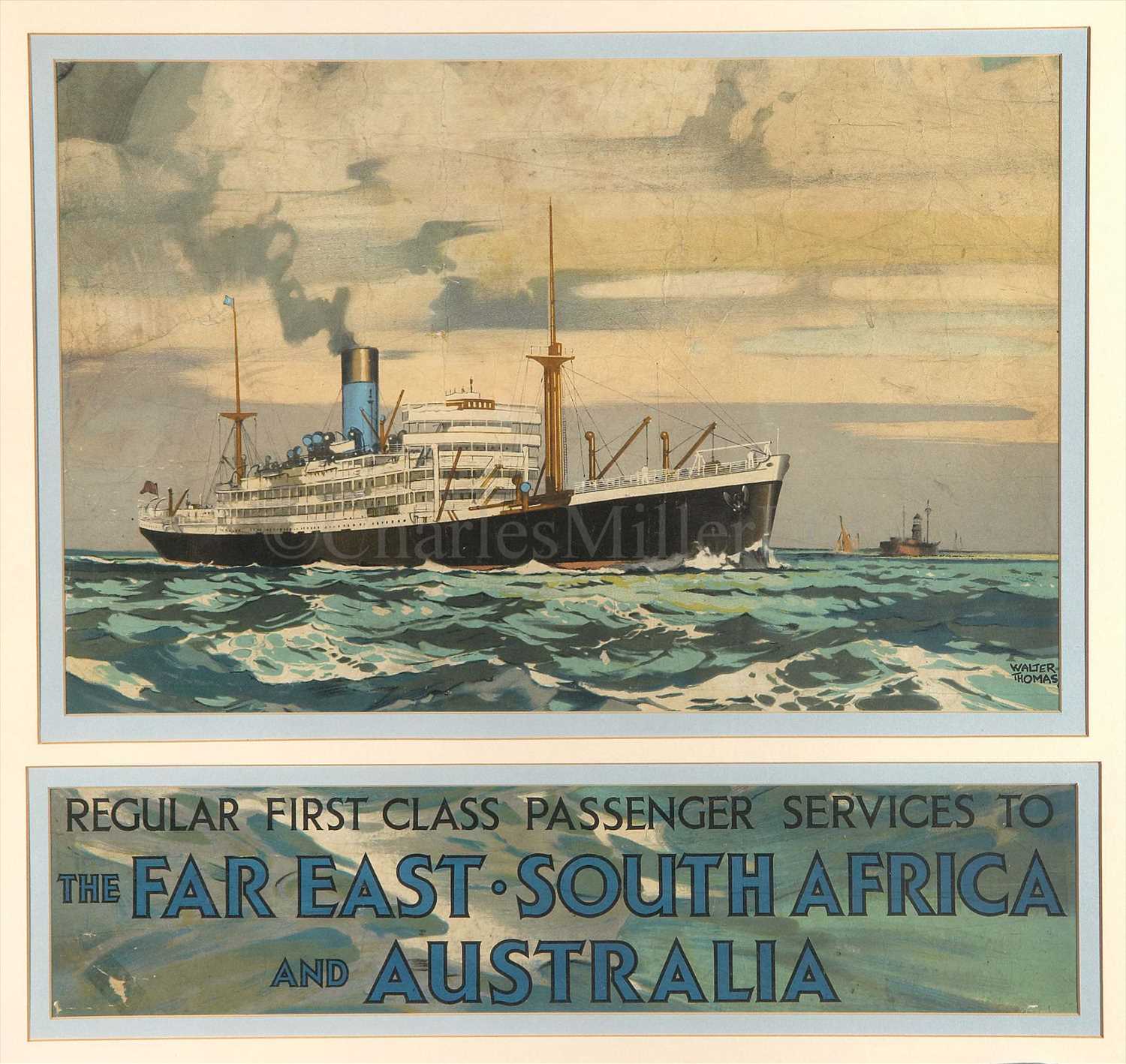 Lot 207 - WALTER THOMAS: A TRAVEL AGENT'S POSTER FOR THE...