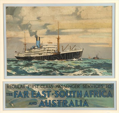 Lot 207 - WALTER THOMAS: A TRAVEL AGENT'S POSTER FOR THE...