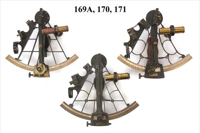 Lot 171 - A 7IN. RADIUS "BELL" PATTERN SEXTANT BY HEATH...