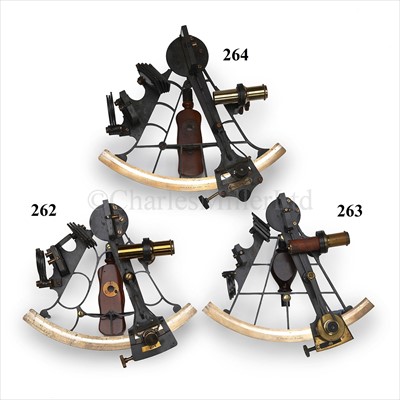 Lot 264 - AN 8IN. RADIUS VERNIER SEXTANT BY HEATH & CO....