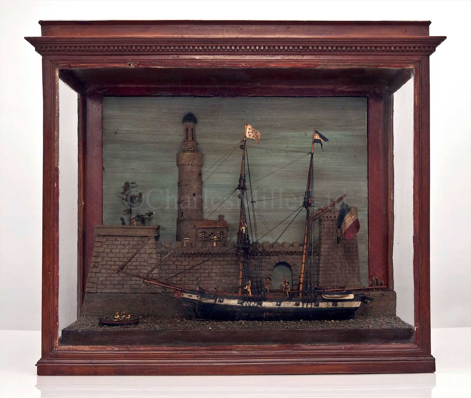 Lot 276 - AN INTERESTING MID 19TH-CENTURY FRENCH DIORAMA...