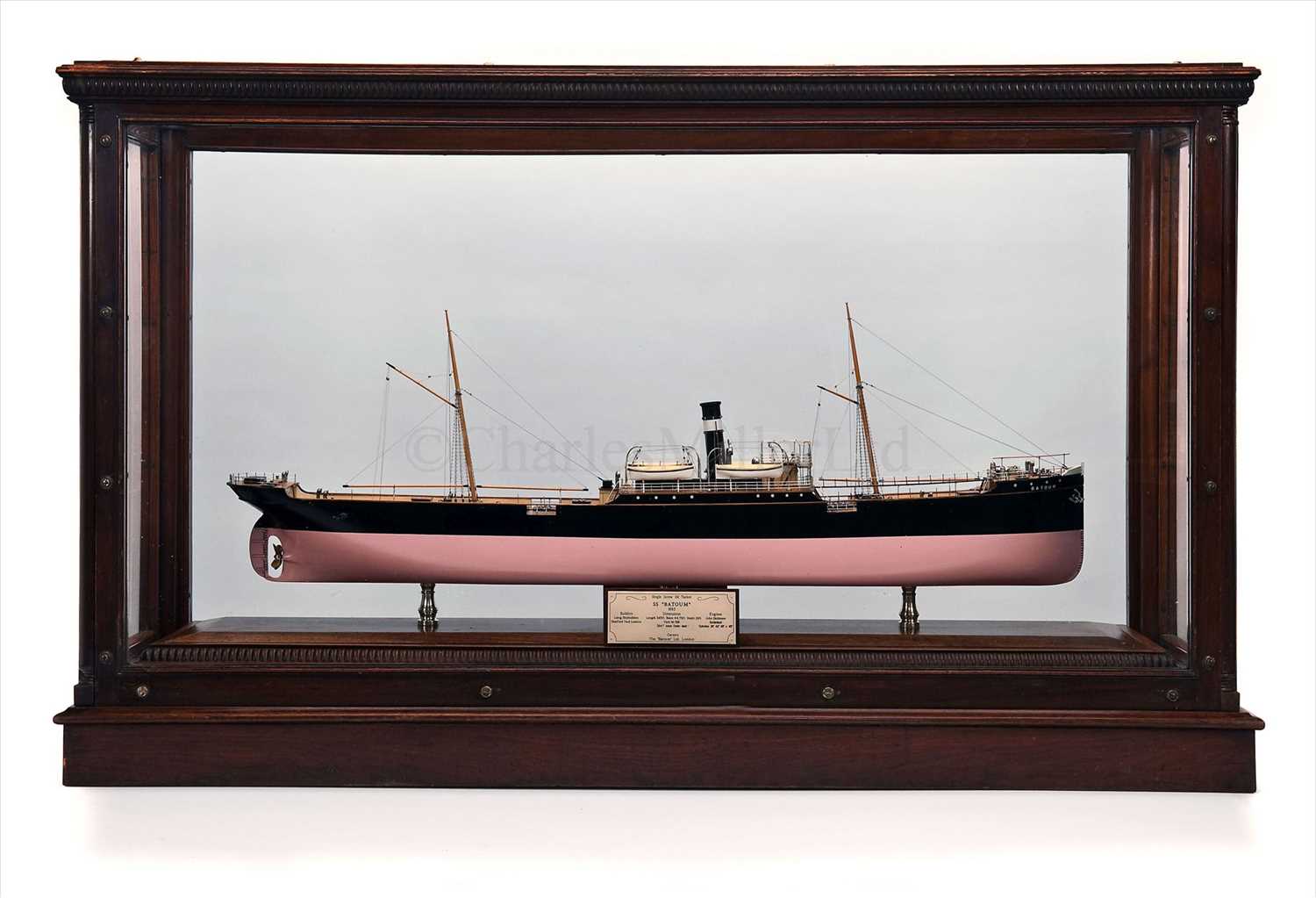 Lot 298 - A BUILDER'S MODEL FOR THE TANKER S.S. BATOUM,...