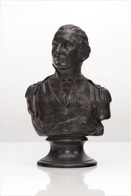 Lot 81 - A BLACK BASALT BUST OF NELSON BY...