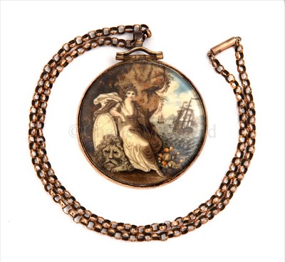 Lot 85 - AN EARLY 19TH-CENTURY MINIATURE OF EMMA...