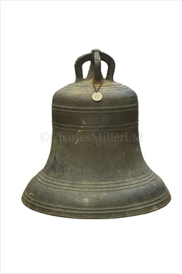 Lot 110 - THE MAIN SHIP'S BELL FROM 74-GUN THIRD RATE...