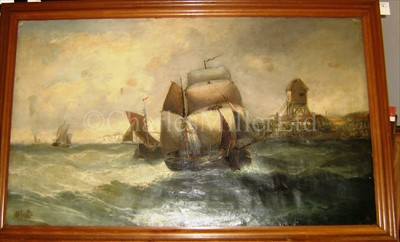 Lot 19 - DUTCH SCHOOL, 19TH CENTURY<br/>Fishing Boats off...