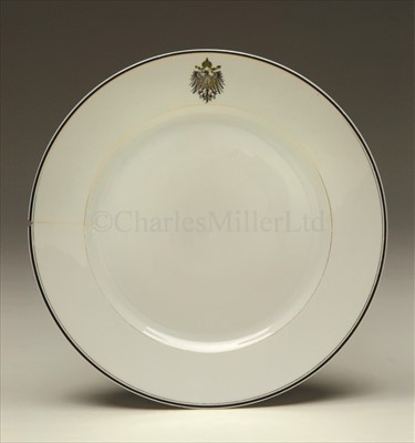 Lot 66 - AN OFFICER'S MESS PLATE RECOVERED FROM THE...