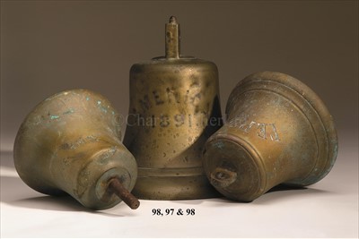 Lot 97 - A SHIP'S BELL FOR AMERICA 1891<br/><br/>the name...
