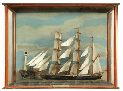 Lot 139 - A WELL-PRESENTED SAILORWORK WATERLINE MODEL OF...