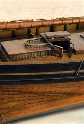 Lot 163 - AN EARLY 19TH-CENTURY PROBABLY DOCKYARD MODEL...