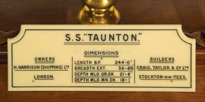 Lot 167 - A FINE BUILDER'S  MODEL OF THE CARGO SHIP...