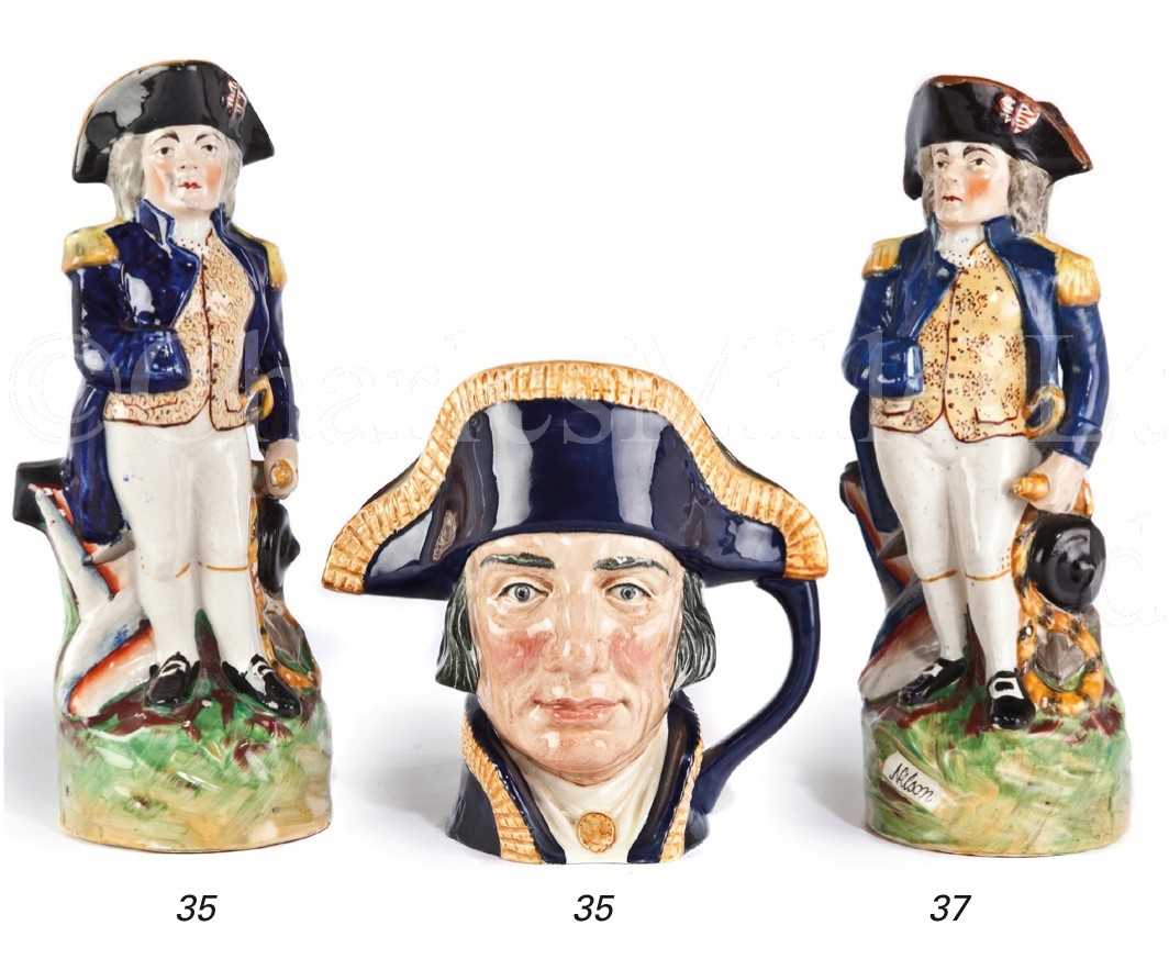 Lot 37 - A 19TH-CENTURY STAFFORDSHIRE JUG OF LORD...