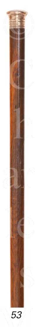 Lot 53 - A WALKING STICK MADE OF TIMBER RECOVERED FROM...