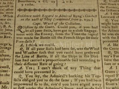 Lot 26 - THE EXECUTION OF ADMIRAL BYNG<br/>with an eye...