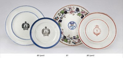 Lot 80 - A RARE 19TH-CENTURY MESS PLATE FROM H.M.S....