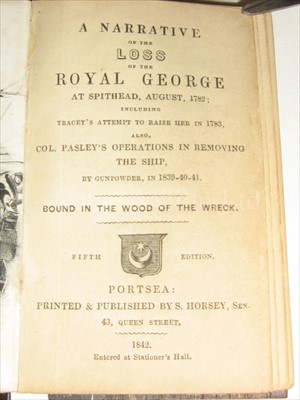 Lot 154 - 'A NARRATIVE OF THE LOSS OF THE ROYAL GEORGE...
