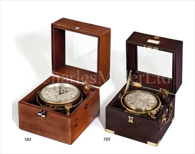 Lot 183 - A 19TH CENTURY TWO-DAY MARINE CHRONOMETER BY...