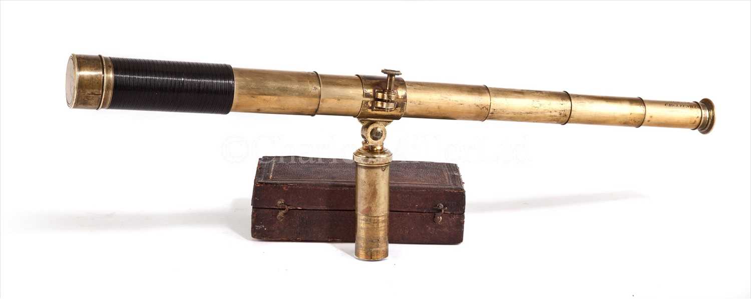 Lot 196 - A 1-INCH SIX-DRAW POCKET TELESCOPE BY DAVIS,...