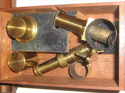 Lot 198 - A FINE LACQUERED-BRASS 'ACHROMATIC ENGIOSCOPE'...