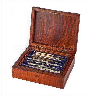 Lot 211 - A CASED SET OF DRAWING INSTRUMENTS, CIRCA...