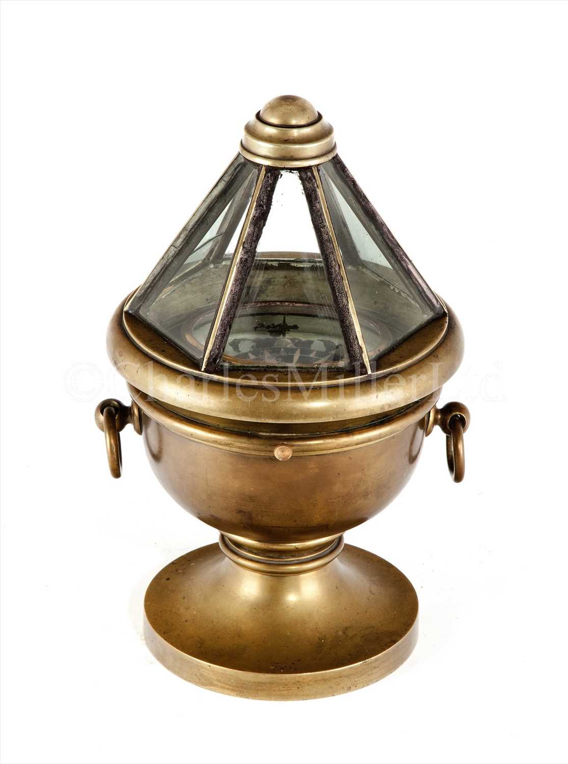 Lot 213 - A RARE YACHT COMPASS BINNACLE BY SPENCER,...