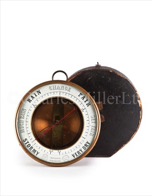Lot 226 - A MID 19TH-CENTURY 'METALLICK' BAROMETER<br/>with...
