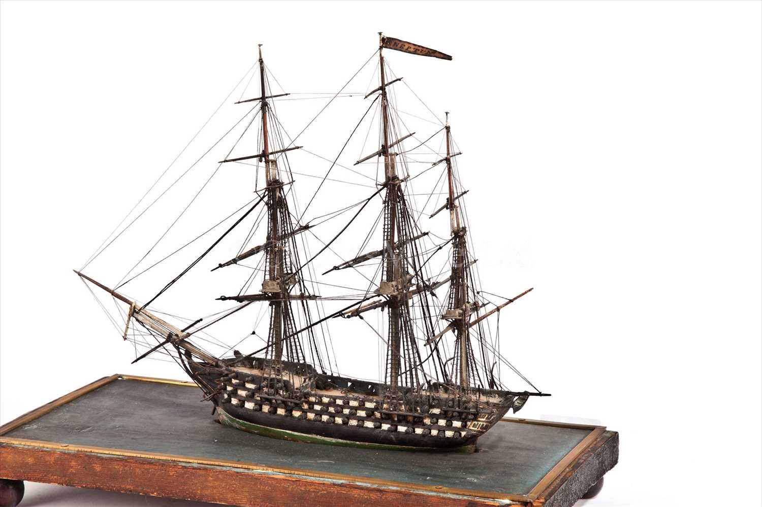 Lot 273 - AN EARLY 19TH-CENTURY WOODEN NAPOLEONIC...