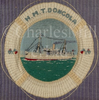 Lot 95 - AN EARLY 20TH-CENTURY SAILOR'S WOOLWORK...
