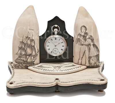 Lot 123 - A LATE 19TH-CENTURY SCRIMSHAW-DECORATED...