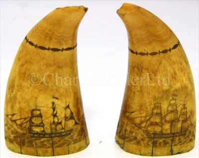 Lot 92 - A PAIR OF 19TH-CENTURY SAILOR'S...