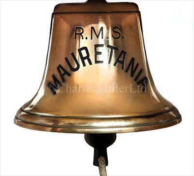 Lot 140 - R.M.S. MAURETANIA'S PURSER'S RECEPTION BELL...