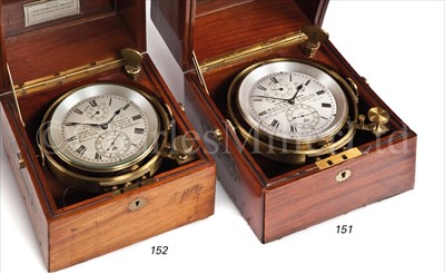 Lot 151 - A TWO-DAY MARINE CHRONOMETER BY KULLBERG,...