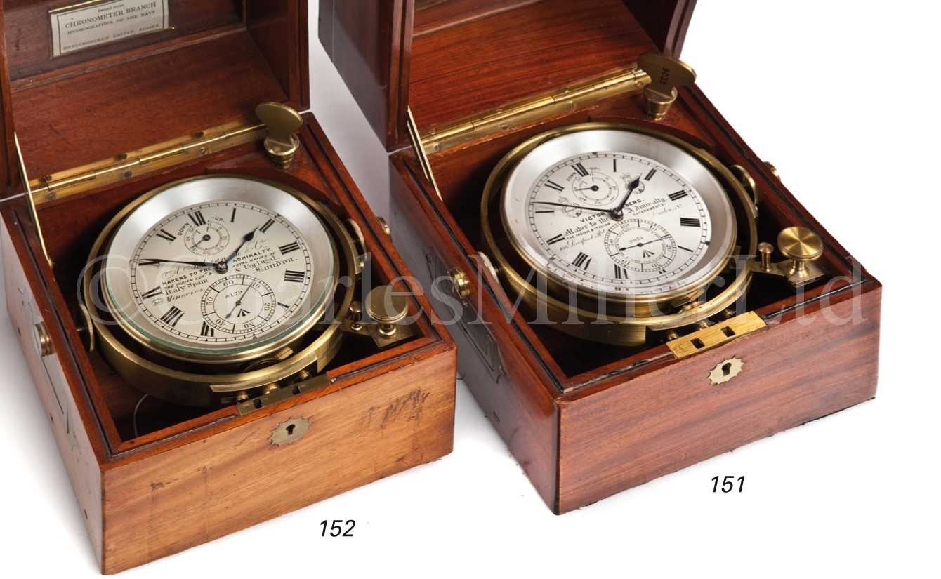 Lot 152 - A TWO-DAY MARINE CHRONOMETER BY JOHANNSEN,...